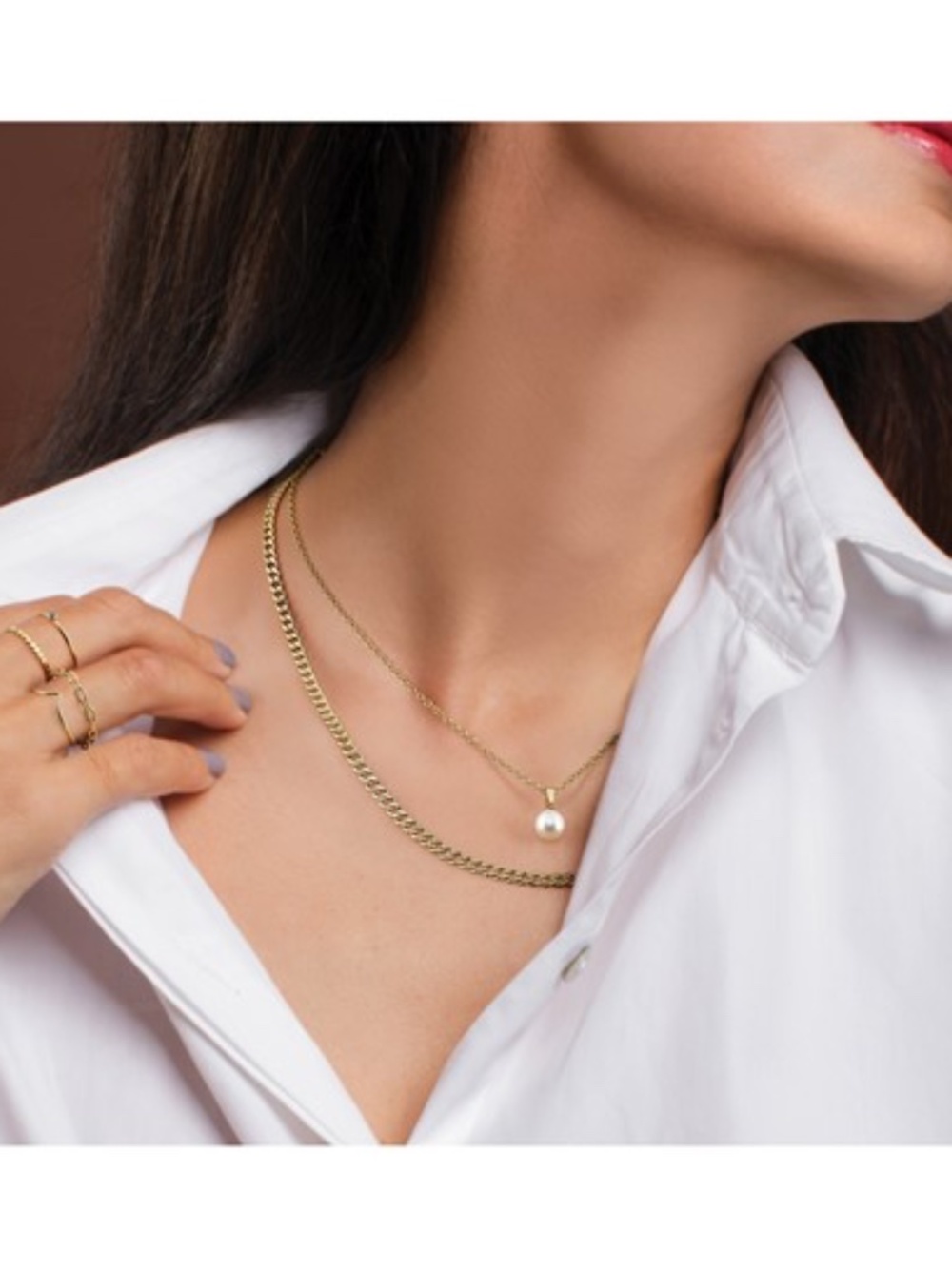 14K Gold Filled 3.5mm Curb Chain Necklace – 18"